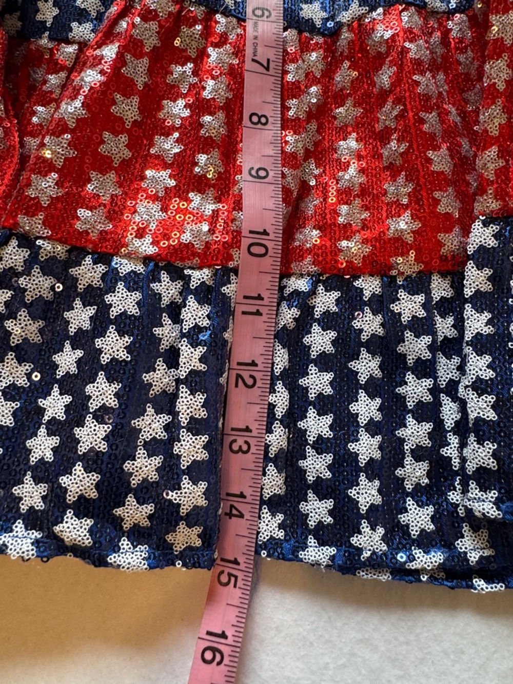 TALULAH Sequin Americana Tiered Mini Skirt July‎ 4th Festival 
NWT Small - Picture 5 of 7